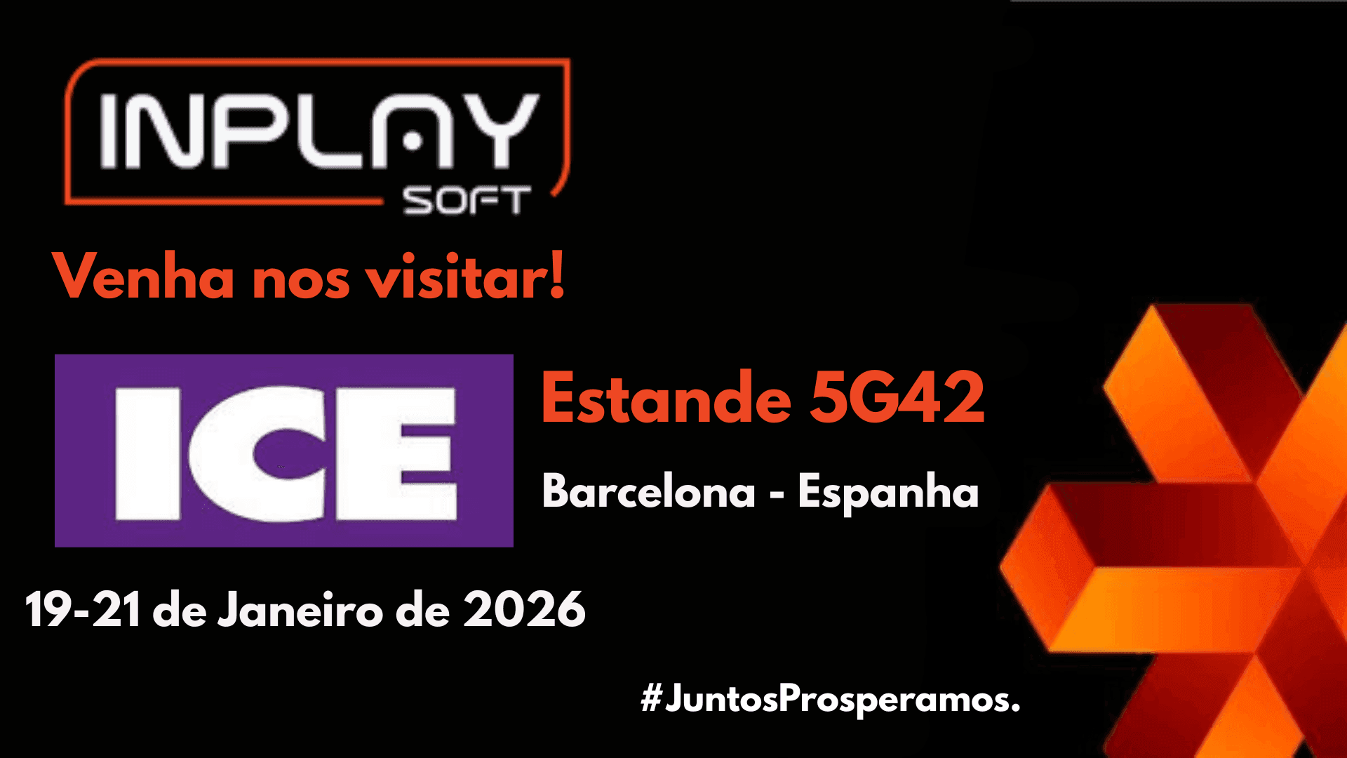 InPlaySoft Reforça Posicionamento Global com Estande no ICE Barcelona 2026.