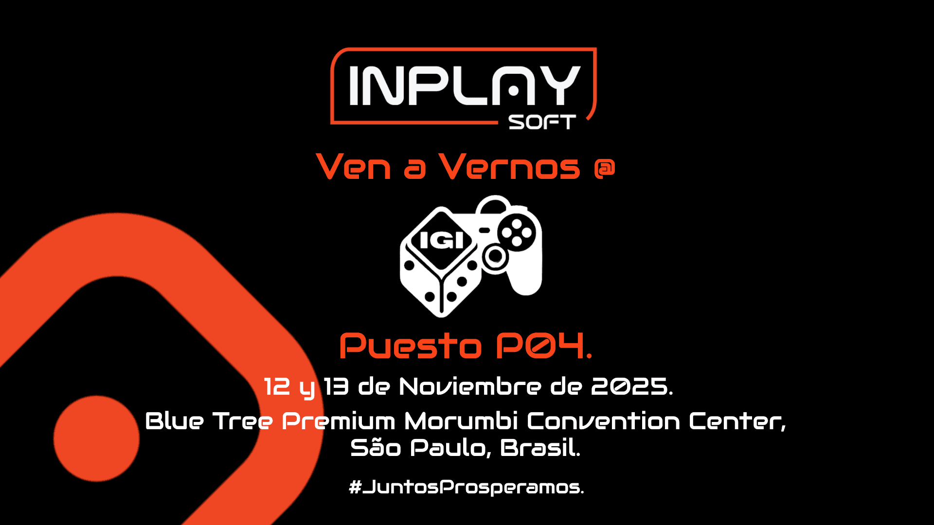 ¡Manténganse al Tanto! InPlaySoft Llega a São Paulo para la iGi Expo 2025 con Grandes Novedades.