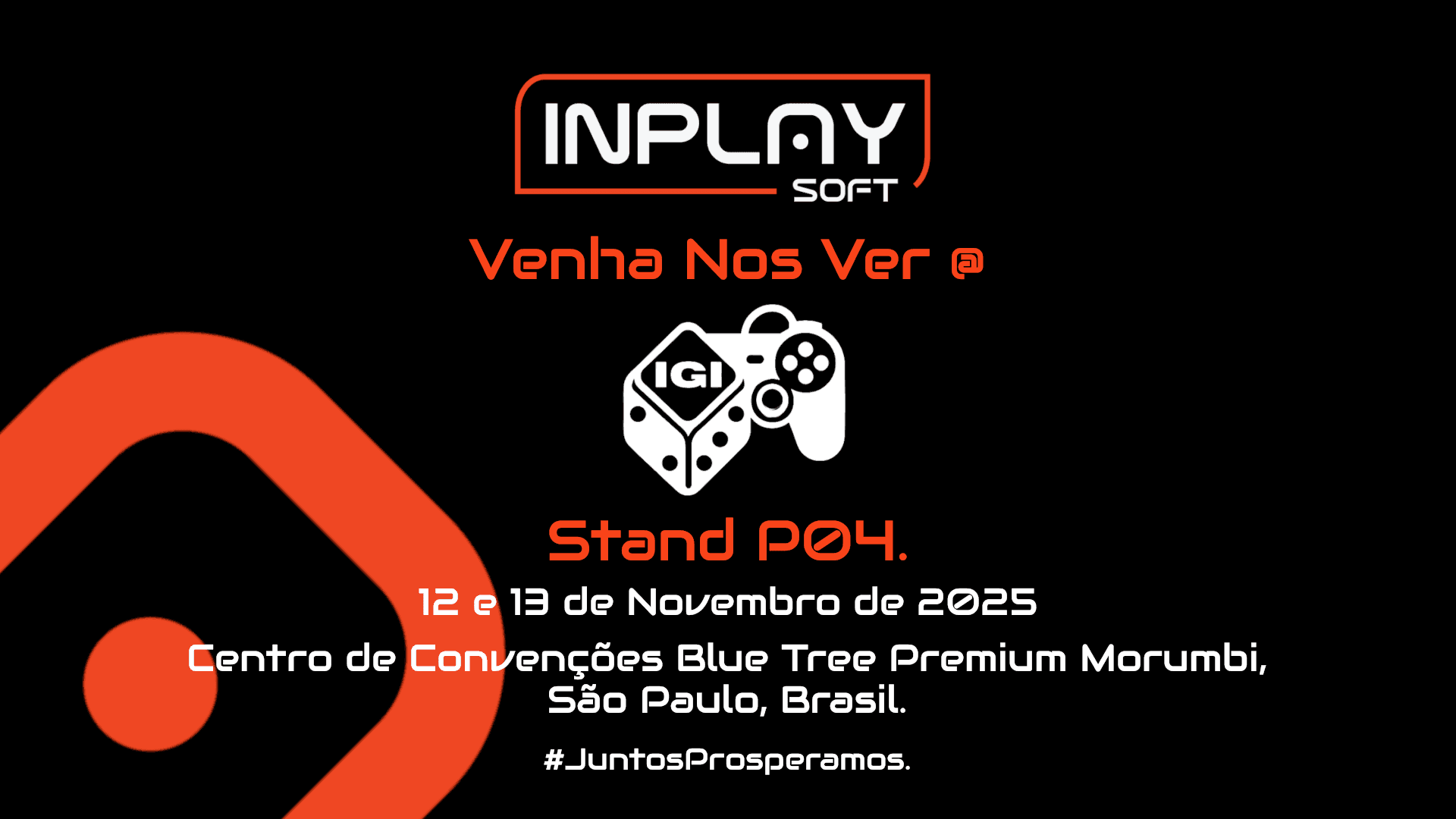 Fiquem Ligados! A InPlaySoft Chega a São Paulo para a iGi Expo 2025 com Grandes Novidades a Caminho.
